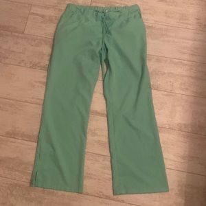 Green scrub pants